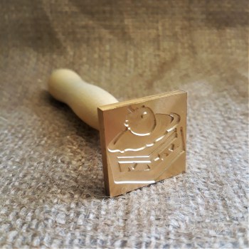 Пломбир под сургуч с деревянной ручкой (квадратный)(подарочный) ПСф