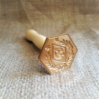 Пломбир под сургуч с деревянной ручкой (многоугольный)(подарочный) ПСф