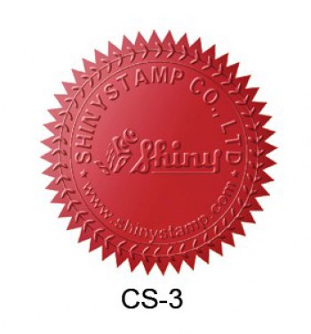 Лейбл для рельефной печати Shiny CS-3 (красный)