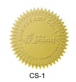 Лейбл для рельефной печати Shiny CS-1 (золотой)