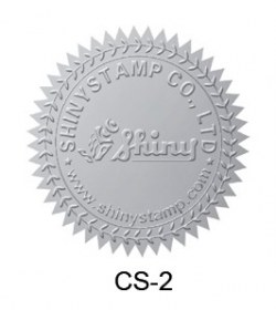 Лейбл для рельефной печати Shiny CS-2 (серебрянный)